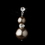 Elegance by Carbonneau NE-8424-Champagne Necklace Earring Set NE 8424 Champagne