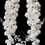 Elegance by Carbonneau NE-8702-S-Iv Silver Pearl & Austrian Crystal Necklace & Earrings Set NE 8702
