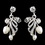 Elegance by Carbonneau NE-9312-S-FW Silver Freshwater Pearl & Rhinestone Necklace & Earrings Jewelry Set 9312
