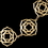 Elegance by Carbonneau NE-9630-G Light Matte Gold Floral Jewelry Set