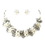 Elegance by Carbonneau NE-9689-AS-FW Antique Silver Freshwater Pearl Necklace & Earrings Jewelry Set 9689