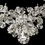 Elegance by Carbonneau NE-9695-AS-Clear Antique Silver Clear Swarovski Crystal & Rhinestone Necklace & Earrings Jewelry Set 9695