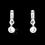 Elegance by Carbonneau NE-C-5425-S-White Children's Necklace Earing Set NE 5425 Silver White