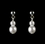 Elegance by Carbonneau NE-C-8441-Silver-White Children's Necklace Earring Set8441 Silver White