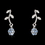 Elegance by Carbonneau NE383ltbl Charming Silver Blue Rhinestone Necklace & Earring Set 383