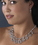 Elegance by Carbonneau NE-905-Silver-AB Vintage Dangle Jewelry Set NE 905