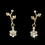 Elegance by Carbonneau NEB-70430-Gold-Clear Necklace Earring Bracelet Set 70430 Gold Clear