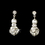 Elegance by Carbonneau NEB-815-Silver-White Necklace Earring Bracelet Set 815 Silver White