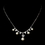 Elegance by Carbonneau N-2615-Silver-Pearl Shimmering Silver Freshwater Pearl CZ Necklace N 2615