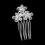 Elegance by Carbonneau Pin-1587 Crystal Flower Hair Pin 1587