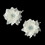 Elegance by Carbonneau Pin-906-Diamond-White Diamond White w/ Opal Crystal Flower Accents on Delphinium Flower Bobby Hair Pin 906 (Set of 2), Price/Set