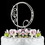 Elegance by Carbonneau Q-Roman Romanesque ~ Swarovski Crystal Wedding Cake Topper ~ Letter Q