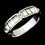 Elegance by Carbonneau Ring-1183 Lovely Silver Clear Crystal Band Ring 1183