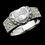 Elegance by Carbonneau Ring-2821-S-Clear Silver Clear Oval CZ Crystal Anniversary Ring 2821