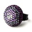 Elegance by Carbonneau Ring-951-Purple Purple Mix Pave Ball Ring 951