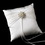 Elegance by Carbonneau RP-11-Brooch-30-A-White Ring Pillow 11 with Pearl & Rhinestone Floral Brooch 30