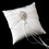 Elegance by Carbonneau RP-11-Brooch-3438-S-Clear Ring Pillow 11 with Silver Clear Dangle Pear Brooch 3438