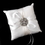 Elegance by Carbonneau RP-17-Brooch-15-S-Clear Ring Pillow 17 with Silver Clear Floral Starfish Brooch 15
