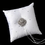 Elegance by Carbonneau RP-92-Brooch-116-A-Clear Ring Pillow 92 with Antique Silver Clear Swirl Brooch 116