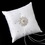 Elegance by Carbonneau RP-92-Brooch-3171-S-Clear Ring Pillow 92 with Silver Clear Round Brooch 3171