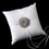 Elegance by Carbonneau RP-92-Brooch-65-S-Ivory Ring Pillow 92 with Silver Ivory Pearl Round Sunburst Brooch 65