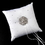 Elegance by Carbonneau RP-92-Brooch-71-S-Clear Ring Pillow 92 with Silver Clear Floral Ribbon Brooch 71