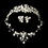 Elegance by Carbonneau Set-NE8134-HP8134 Freshwater Pearl & Crystal Bridal Jewelry & Tiara Set 8134