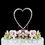 Elegance by Carbonneau Single-Small-Heart-Completely-Covered-Silver Completely Covered ~ Swarovski Crystal Wedding Cake Topper ~ Single Small Silver Heart