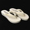 Elegance by Carbonneau Summer-Ivory Summer ~ Low Heel Ivory Wedge Flip Flops with Sequins & Swarovski Crystals