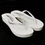 Elegance by Carbonneau Sunshine-White * Sunshine ~ Low Heel White Wedge Flip Flops with Crystal Straps