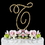 Elegance by Carbonneau T-Renaissance-Gold Renaissance ~ Swarovski Crystal Wedding Cake Topper ~ Gold Letter T