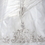 Elegance by Carbonneau V-1145-1F Single Layer Fingertip Length Floral Lace Embroidery Edge Veil with Beads V 1145 1F