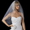 Elegance by Carbonneau V-122 Dainty Flower Embroidery Pattern of Pearls & Beading Scattered Along Elbow Length Veil 122