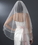 Elegance by Carbonneau V-139-F Bridal Wedding Double Layer Fingertip Length Veil 139 F w/ Crystals