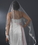 Elegance by Carbonneau V-2014-1C Single Layer Cathedral Length Veil with Floral Pearl Embroidery Edge 2014