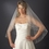 Elegance by Carbonneau V-2103 Bridal Wedding Double Layer Fingertip Length, Crystal Accents Veil 2103