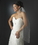 Elegance by Carbonneau V-2221 Bridal Wedding Single Layer Fingertip Length, Tiny Rhinestones Cut Edge Veil 2221