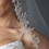 Elegance by Carbonneau V-2570-1F Single Layer Fingertip Length Flower Embroidery with Bugle Beads & Sequins Veil 2570 1F