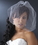 Elegance by Carbonneau V-Cage-500 Fine Single Tier Bridal Wedding Birdcage Face Veil Blusher 500