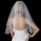 Elegance by Carbonneau VC-E Bridal Wedding Double Layer Elbow Length Cut Edge Veil VC E