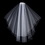 Elegance by Carbonneau Veil-2824-White Veil 2824 White - Fingertip Swarovski Crystal & Rhinestone Edge (30" x 36"long)