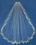 Elegance by Carbonneau Veil-3286 Bridal Wedding Veil (42" long x 72" wide) Couture w/ elegant embroidery Veil 3286