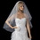 Elegance by Carbonneau VP-F Bridal Wedding Double Layer Fingertip Length Pencil Edge Veil VR F