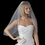Elegance by Carbonneau VR-1E Bridal Wedding Single Layer Rattail Satin Corded Edge Elbow Length Veil VR 1E