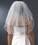 Elegance by Carbonneau VR-S Bridal Wedding Double Layer Shoulder Length Rattail Satin Corded Edge Veil VR S