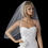 Elegance by Carbonneau VS-1E-18 Bridal Wedding Single Layer Elbow Length 1/8" Satin Ribbon Edge Veil VS 1E 1/8