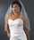Elegance by Carbonneau VS-1E-18 Bridal Wedding Single Layer Elbow Length 1/8" Satin Ribbon Edge Veil VS 1E 1/8