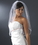 Elegance by Carbonneau VS-1E-38 Bridal Wedding Single Layer Elbow Length 3/8" Satin Ribbon Edge Veil VS 1E 3/8