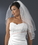 Elegance by Carbonneau VS-E-18 Bridal Wedding Double Layer Elbow Length 1/8" Satin Ribbon Edge Veil VS E 1/8