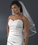 Elegance by Carbonneau VS-E-38 Bridal Wedding Double Layer Elbow Length 3/8" Satin Ribbon Edge Veil VS E 3/8